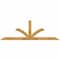 Ekena Millwork Richland Rough Sawn Timber Gable Bracket, Western Red Cedar, 84"W x 28"H x 2"D x 4"F, 8/12 Pitch GBW084X28X0204RIC00RWR - alternate 1